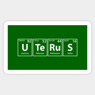 Uterus (U-Te-Ru-S) Periodic Elements Spelling Sticker